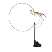 Interactive Suction Cup Cat Toy — Hands Free Feather Bird Wand for Cats & Kittens