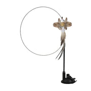 Interactive Suction Cup Cat Toy — Hands Free Feather Bird Wand for Cats & Kittens